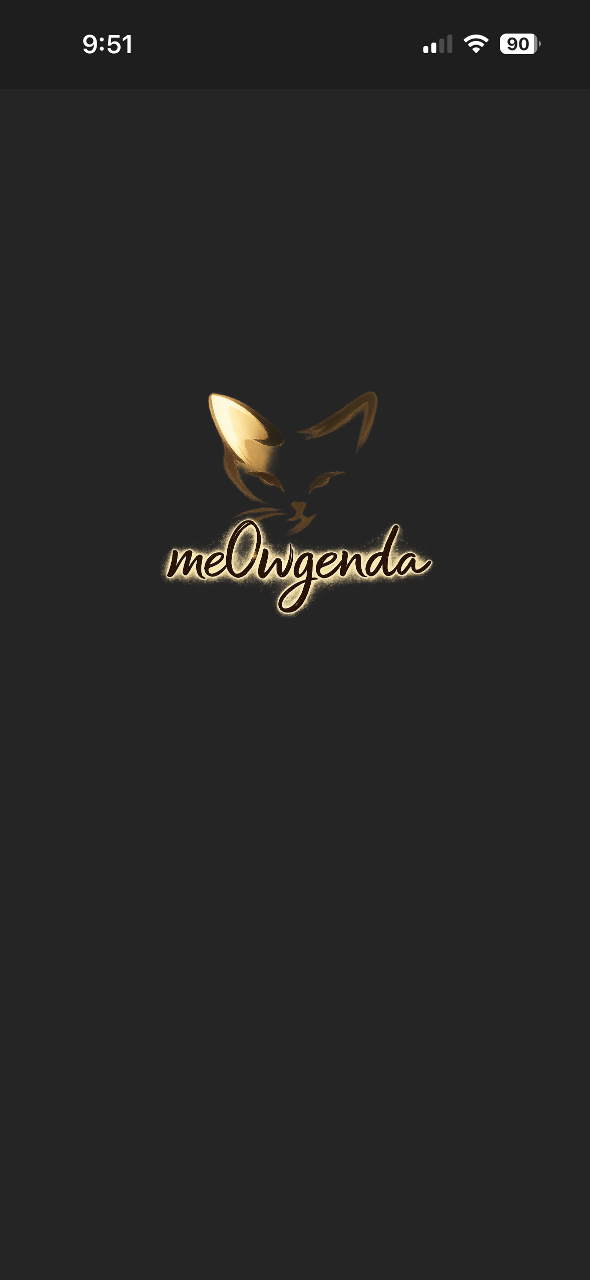 meOwgenda splash screen